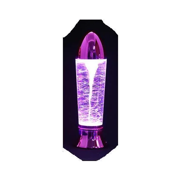 Φωτογραφία προϊόντος: OEM 10,5" Tornado Lamp LED που αλλάζει χρώμα, Tornado Maker Science Toy, Λειτουργεί με μπαταρία/καλώδιο USB Φούξια