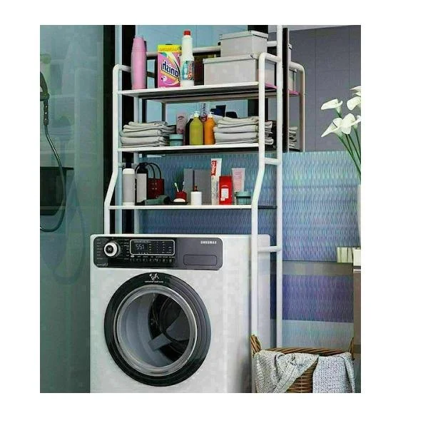 Φωτογραφία προϊόντος: OEM TM-0091 Επιδαπέδια Ραφιέρα Μπάνιου Μεταλλική με 3 Ράφια 63x25x160cm