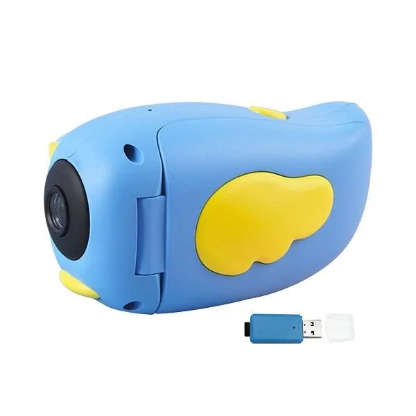 Φωτογραφία προϊόντος: OEM Docooler Video Camera Mini DV Camcorder Cartoon SLR 20MP 2,4 ιντσών οθόνη 32G κάρτα TF με Card Reader Επαναφορτιζόμενη συσκευή εγγραφής βίντεο (Μπλε)