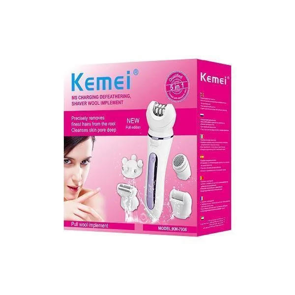 Φωτογραφία προϊόντος: OEM Kemei Αποτριχωτική Μηχανή Epilator για Σώμα KM-7936