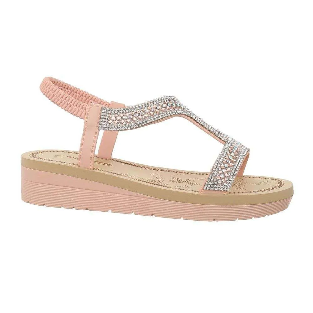 Φωτογραφία προϊόντος: OEM Γυναικεία Flatforms Damen Flache Sandalen 1085 Ροζ