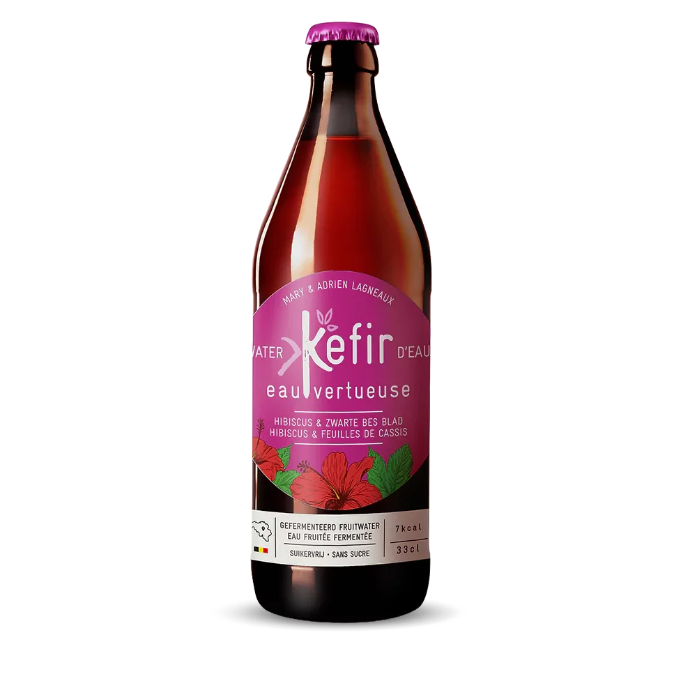 Φωτογραφία προϊόντος: Water Kefir Ιβίσκος & Φραγκοστάφυλο, 330ml ΒΙΟ