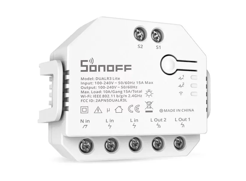 Φωτογραφία προϊόντος: SONOFF DUALR3-Lite 2-Gang Wi-Fi Smart Switch