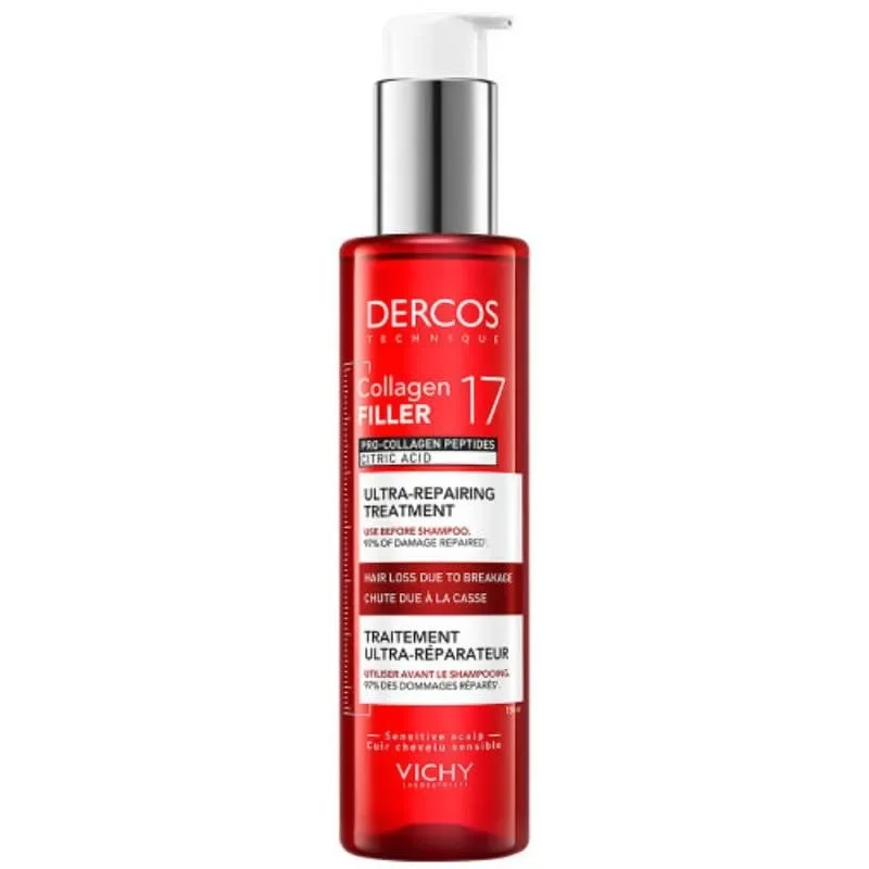 Φωτογραφία προϊόντος: Vichy Dercos Collagen 17 Filler Pre-Shampoo Για Δράση Κατά Της Τριχόπτωσης & Της Θραύσης Των Μαλλιών 150ml