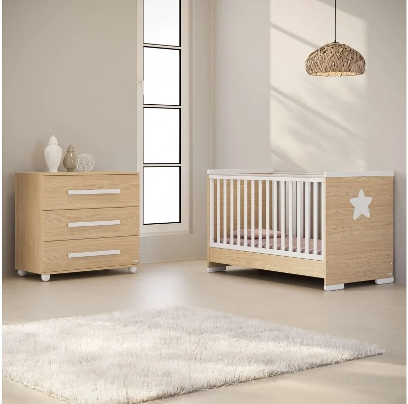 Φωτογραφία προϊόντος: Casababy Βρεφικό Σετ Δωματίου Κρεβάτι Και Σιφονιέρα Primo