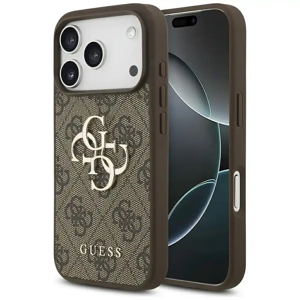 Φωτογραφία προϊόντος: Θήκη PU Guess Apple iPhone 17 Pro Max Hardcase Big Logo 4G Καφέ