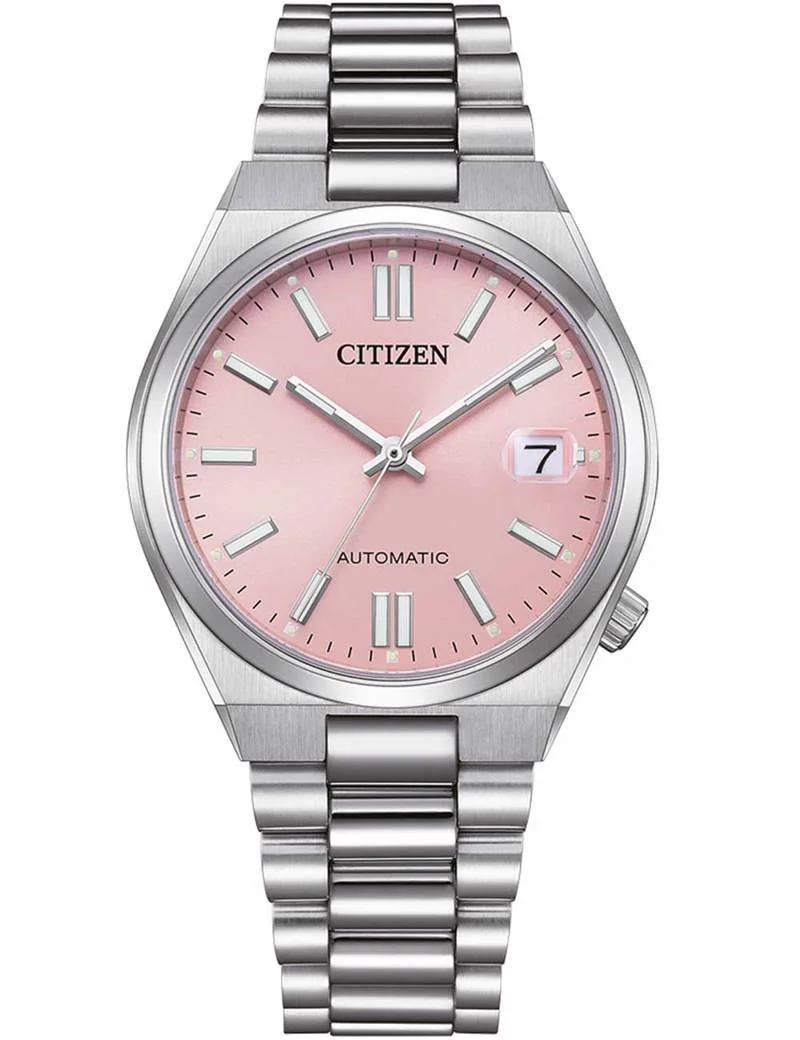Φωτογραφία προϊόντος: Ρολόι CITIZEN Tsuyosa Με Αυτόματο Μηχανισμό Και Ασημί Ατσάλινο Μπρασελέ NJ0200-50Z