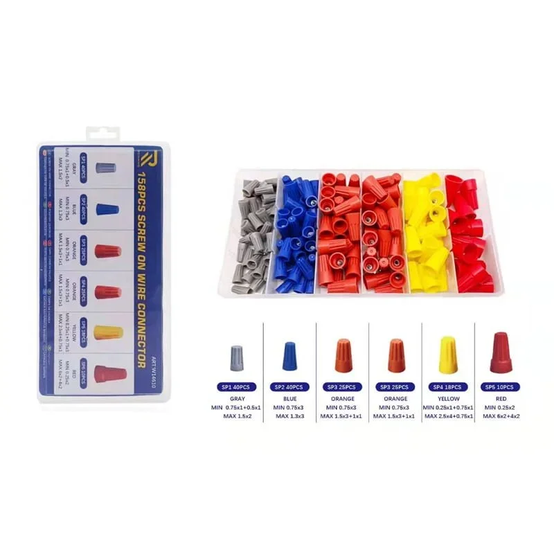 Φωτογραφία προϊόντος: Κασετίνα Assortment crimp kit Wenchang W14610 με μόνωση (158τμχ)