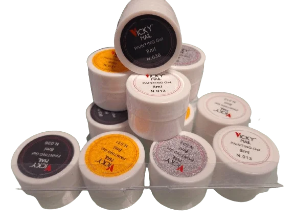 Φωτογραφία προϊόντος: Σετ 4τμχ Nail Art Gel 8ml Vicky Nail