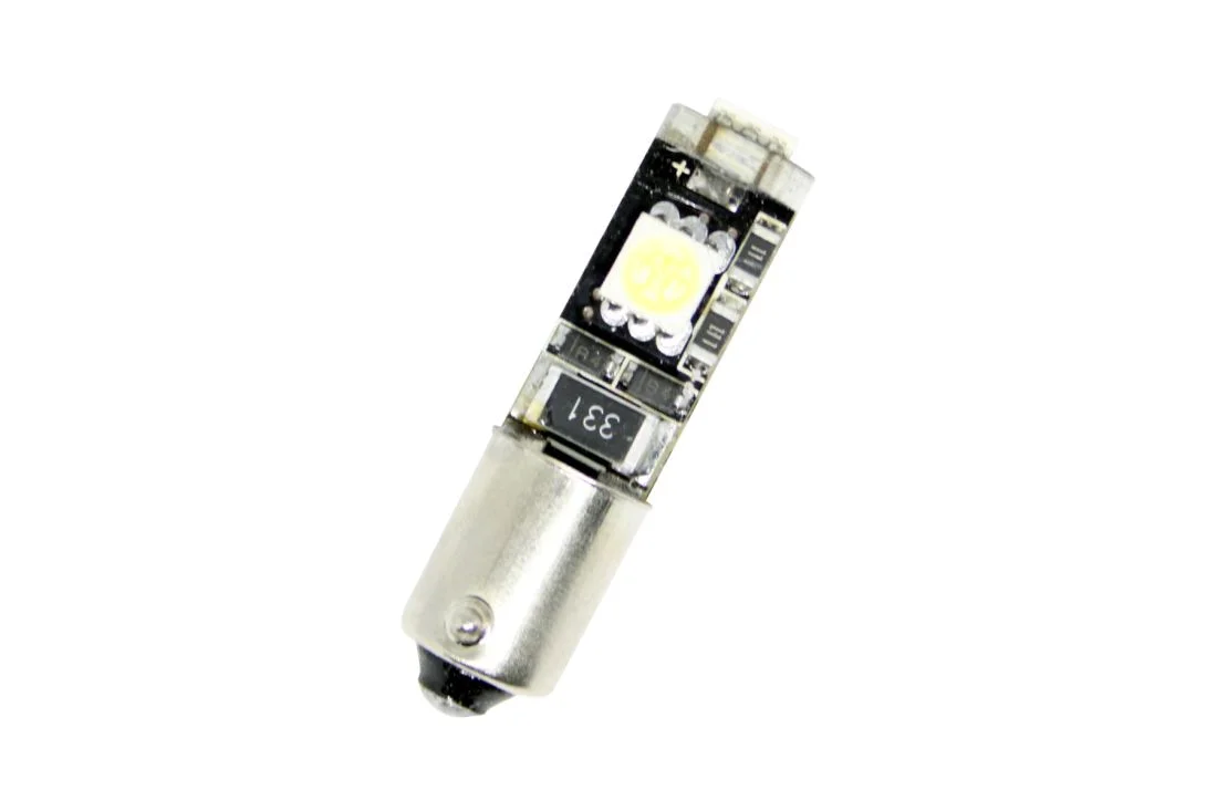 Φωτογραφία προϊόντος: Led λάμπα τύπου BA9S CANBUS με 3 SMD led τυχαία διάταξη - 1τμχ.
