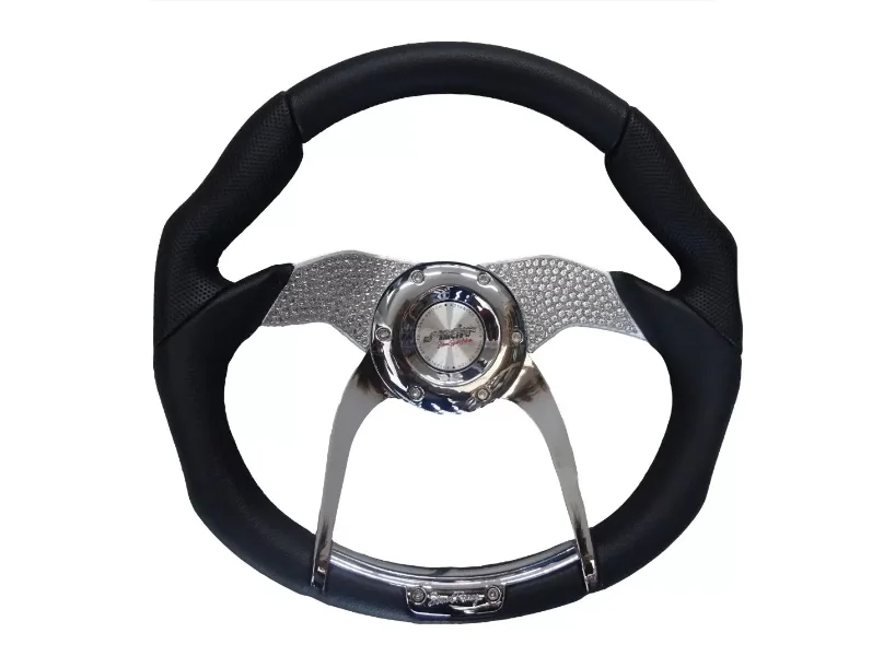 Φωτογραφία προϊόντος: Simoni Racing ΤΙΜΟΝΙ TORQUE ΜΑΥΡΟ ME STRASS 350mm SRT0350/P-S