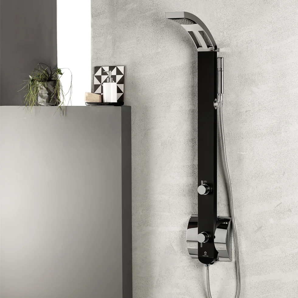 Φωτογραφία προϊόντος: Στήλη DOLCE VITA IDEA black matt 2 εξόδων