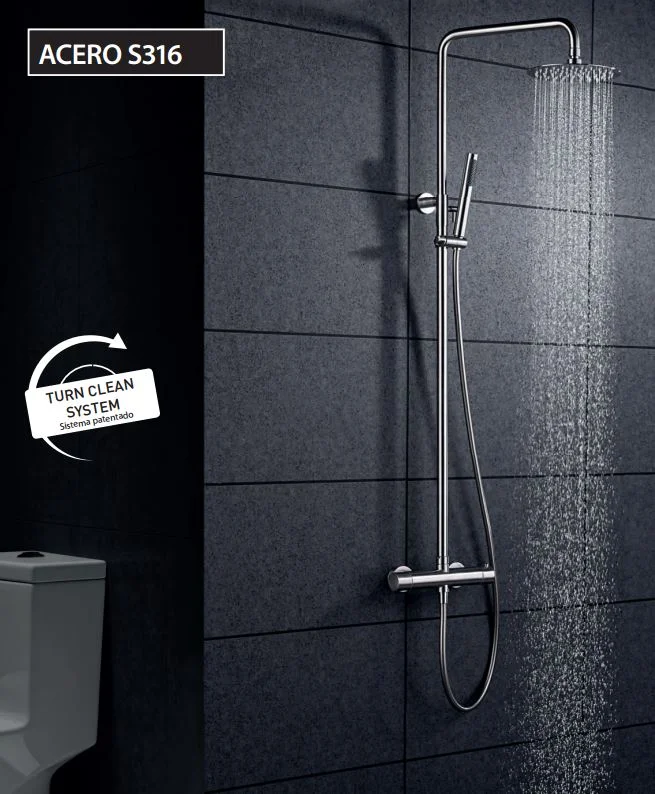 Φωτογραφία προϊόντος: Στήλη ντουζ IMEX MOSCU BDK017/AC inox θερμοστατική