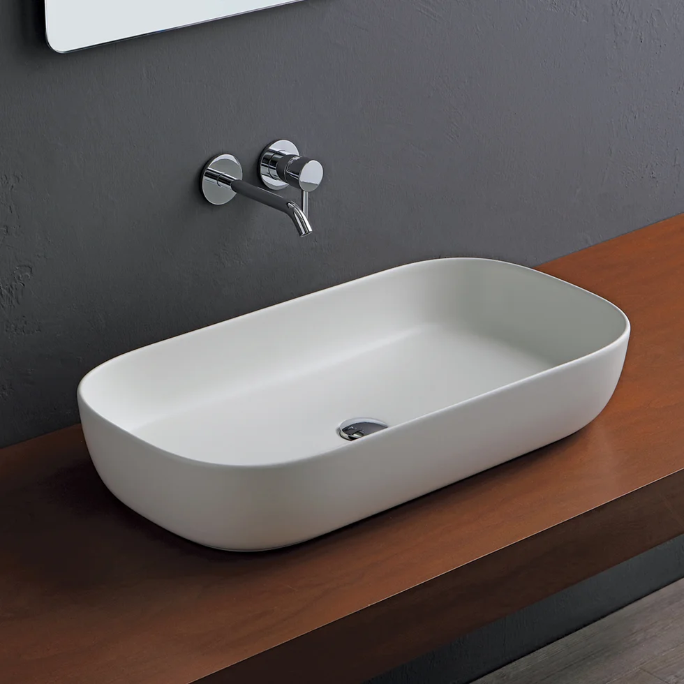 Φωτογραφία προϊόντος: Νιπτήρας SCARABEO GLAM 1803-301 76X39 λευκό ματ
