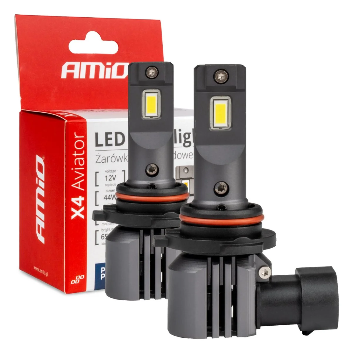 Φωτογραφία προϊόντος: AMIO ΛΑΜΠΕΣ HB4 12V 44W 6.500K 3.936lm LED X4 SERIES AVIATOR PLUG & PLAY AMIO 2ΤΕΜ. 03767/AM