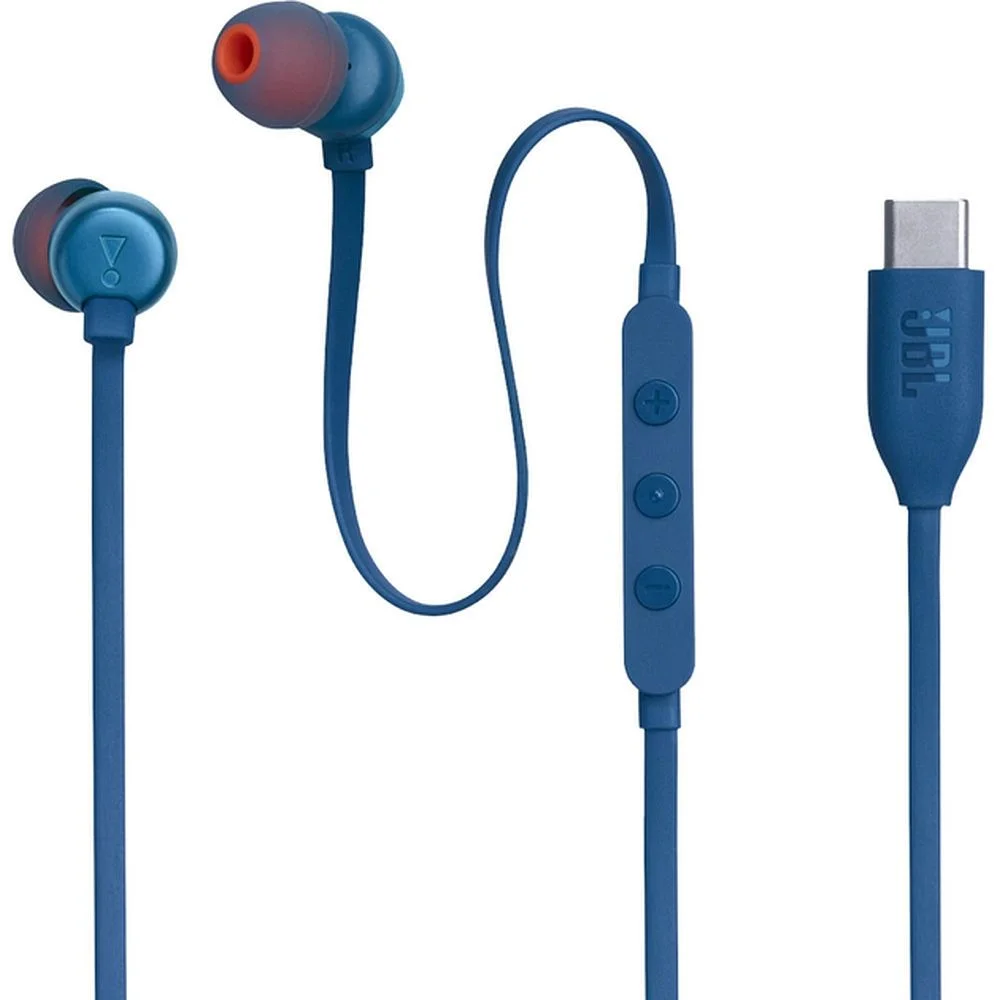 Φωτογραφία προϊόντος: . Wire earphones USB C JBL Tune 310C blue
