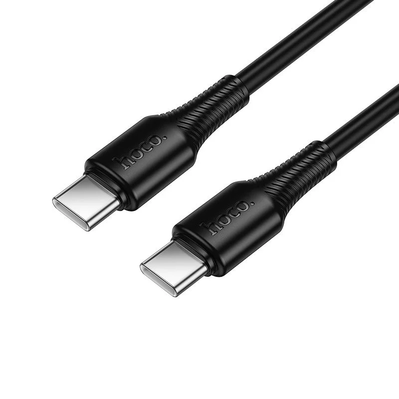 Φωτογραφία προϊόντος: . Cable USB C to USB C Hoco 3A 60W 1 m X120 black