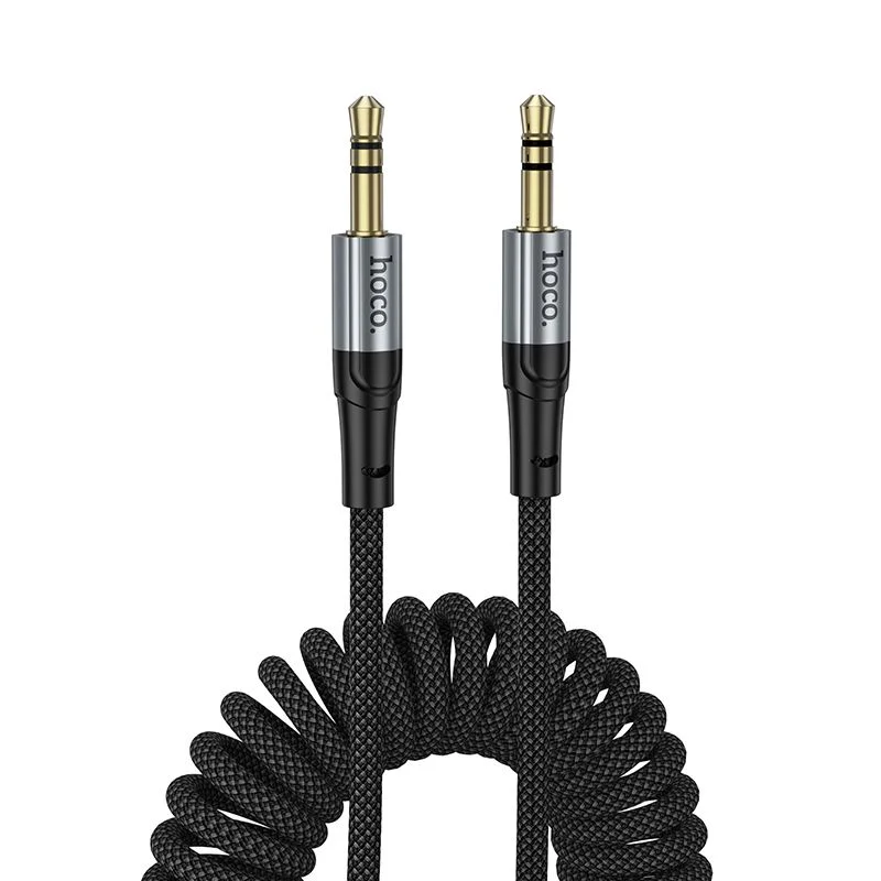 Φωτογραφία προϊόντος: . Cable AUX Jack 3,5 mm to Jack 3,5 mm Hoco 1,5 m UPA33 black
