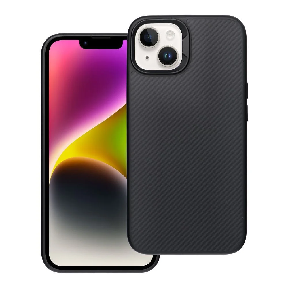 Φωτογραφία προϊόντος: . Carbon Elite Mag Cover compatible with MagSafe for IPHONE 14 black