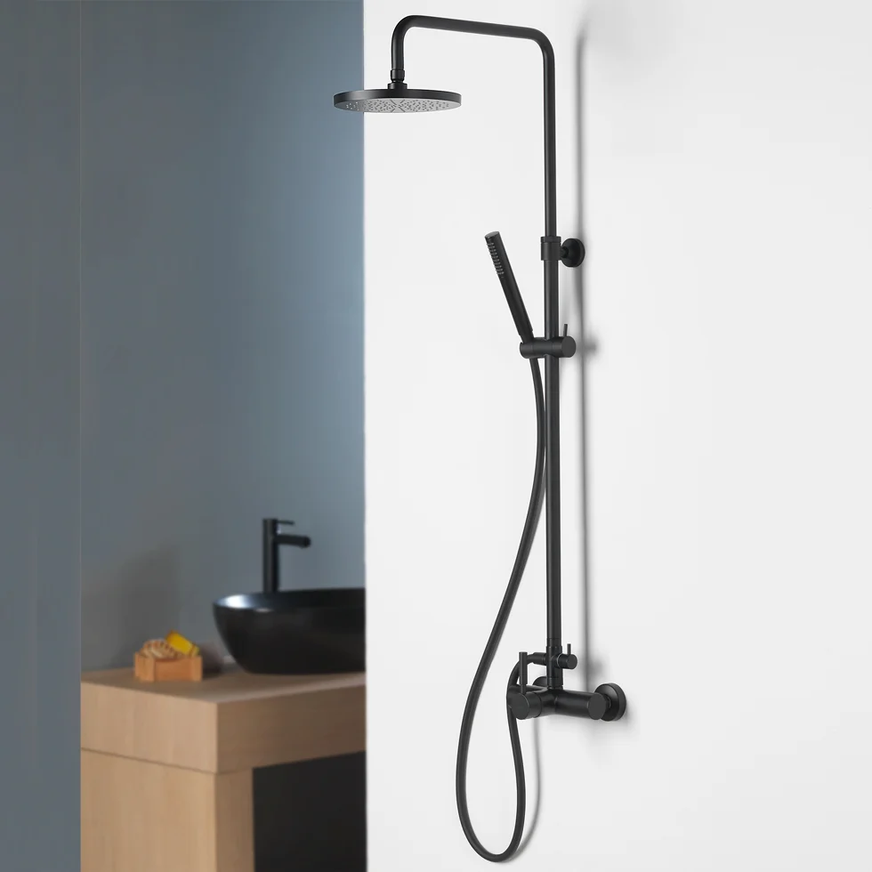 Φωτογραφία προϊόντος: EURORAMA Στήλη ντους Tech black matt 12065