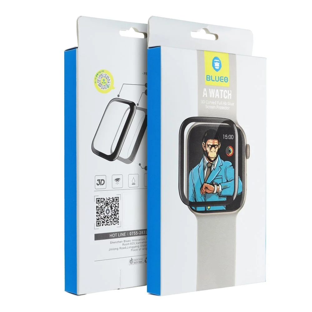 Φωτογραφία προϊόντος: 5D Mr. Monkey Glass - for Apple Watch 10 42MM black (Strong HD)
