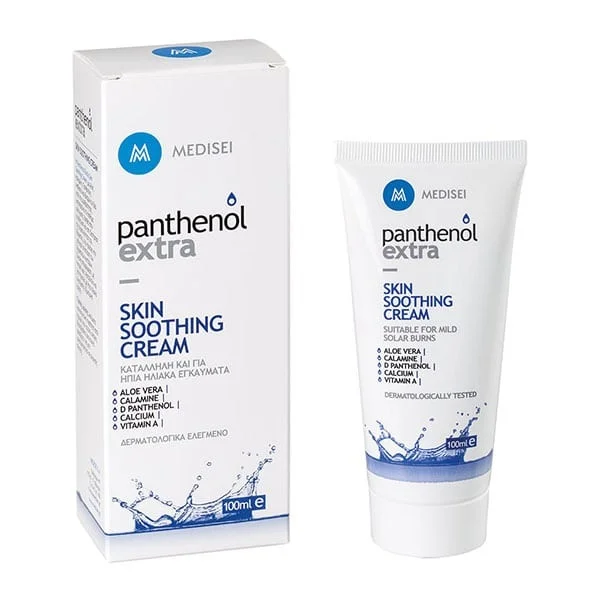 Φωτογραφία προϊόντος: Medisei Panthenol Extra Skin Soothing Cream Κατάλληλη Για Την Αντιμετώπιση & Των Ήπιων Ηλιακών ή Θερμικών Εγκαυμάτων 100ml