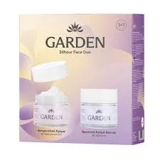 Φωτογραφία προϊόντος: GARDEN 24 HOUR FACE DUO | Αντιρυτιδική Κρέμα με Υαλουρονικό Οξύ 50ml + Θρεπτική Κρέμα Νυκτός με Αβοκάντο 50ml