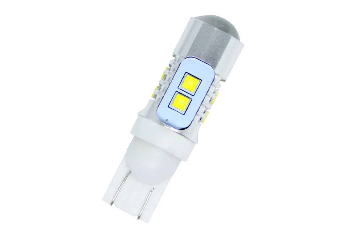 Φωτογραφία προϊόντος: Led λάμπα τύπου Τ10 10W με 10 le 2323 σε 1W Cree και προτζέκτορα - 1τμχ.