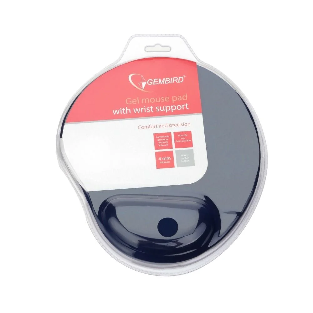 Φωτογραφία προϊόντος: . Mousepad wrist support MP-GEL-BLUE 260x220 blue