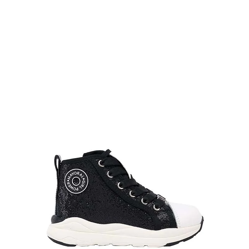 Φωτογραφία προϊόντος: MAYORAL 44576 Botin chunky brillo 71 Negro meta