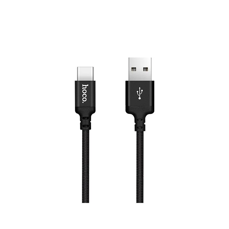 Φωτογραφία προϊόντος: . Cable USB A to USB C Hoco 2A 2 m X14 black