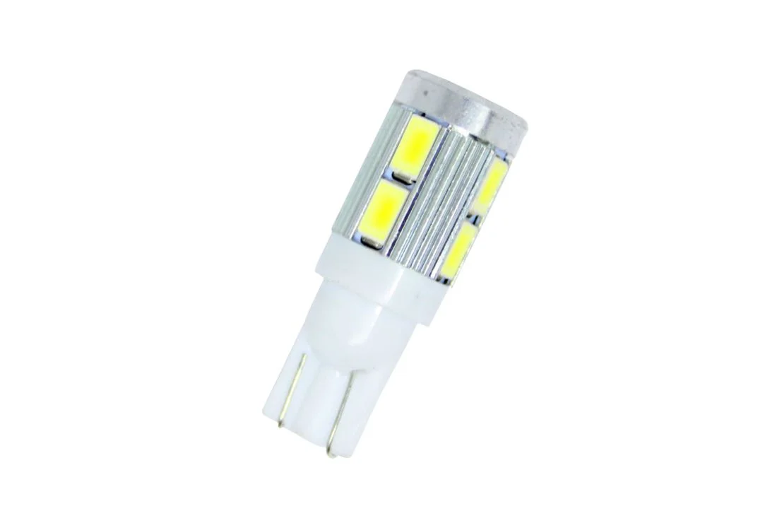 Φωτογραφία προϊόντος: Led λάμπα για 24V τύπου Τ10 5W με 10 led τύπου 5630 - κατάλληλο για φώτα ημέρας - 1τμχ.