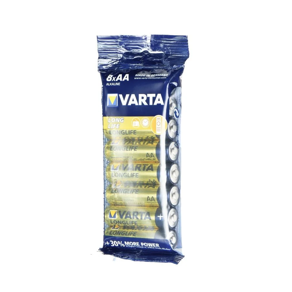 Φωτογραφία προϊόντος: Alkaline Varta battery R6 (AA) 8 pcs. Longlife