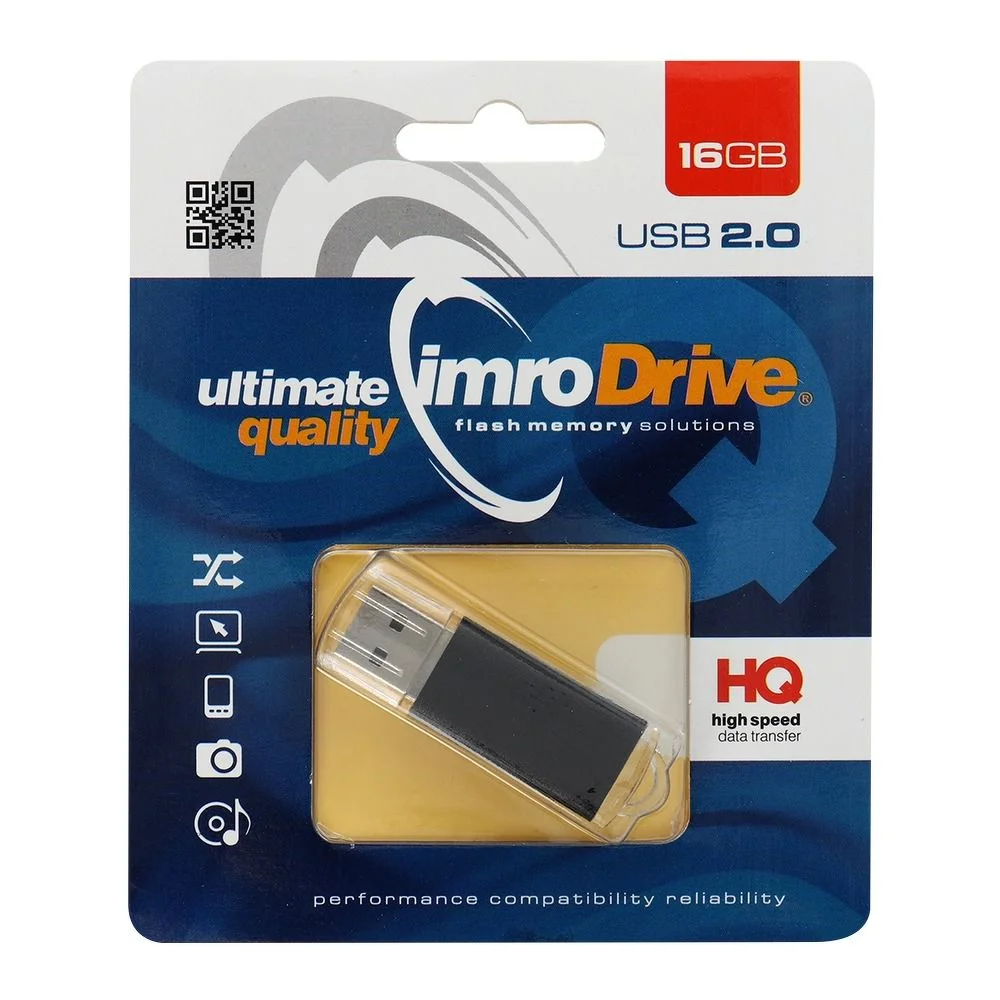 Φωτογραφία προϊόντος: . Portable Memory Pendrive Imro Black 16GB