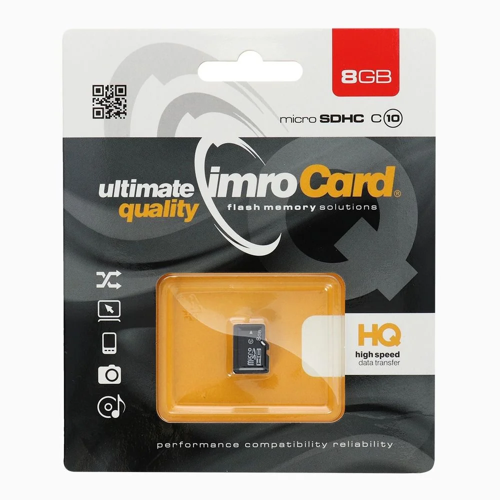 Φωτογραφία προϊόντος: . Memory Card Imro microSD 8GB Class 10 UHS
