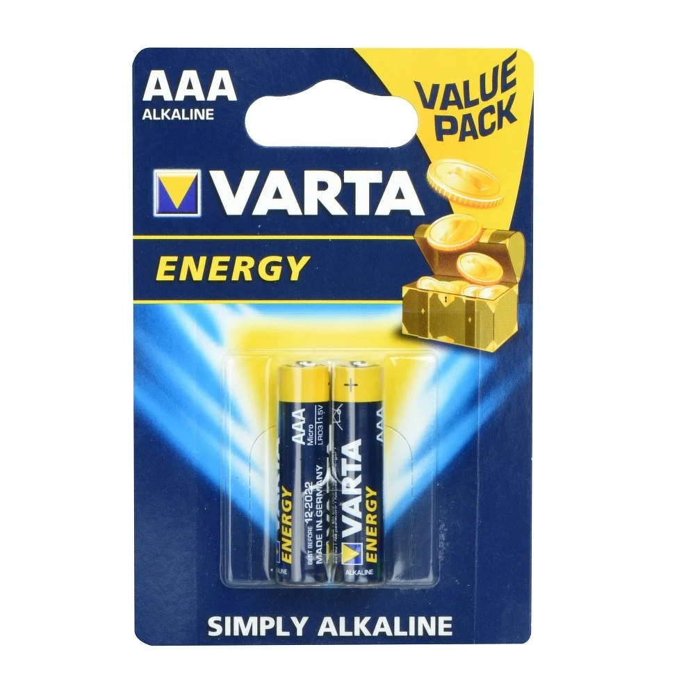 Φωτογραφία προϊόντος: . Alkaline batteries Varta R3 (AAA) 2 pcs Energy