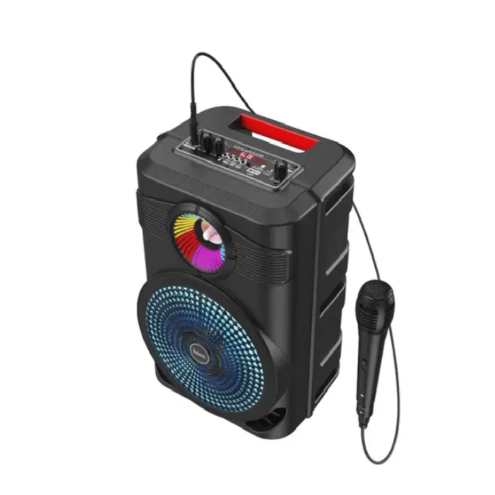 Φωτογραφία προϊόντος: Φορητό Ηχείο Wireless Hoco BS46 Mature Karaoke Μαύρο V5.0 10W, 1800 mAh, FM, USB & AUX θύρα, Micro SD και Μικρόφωνο