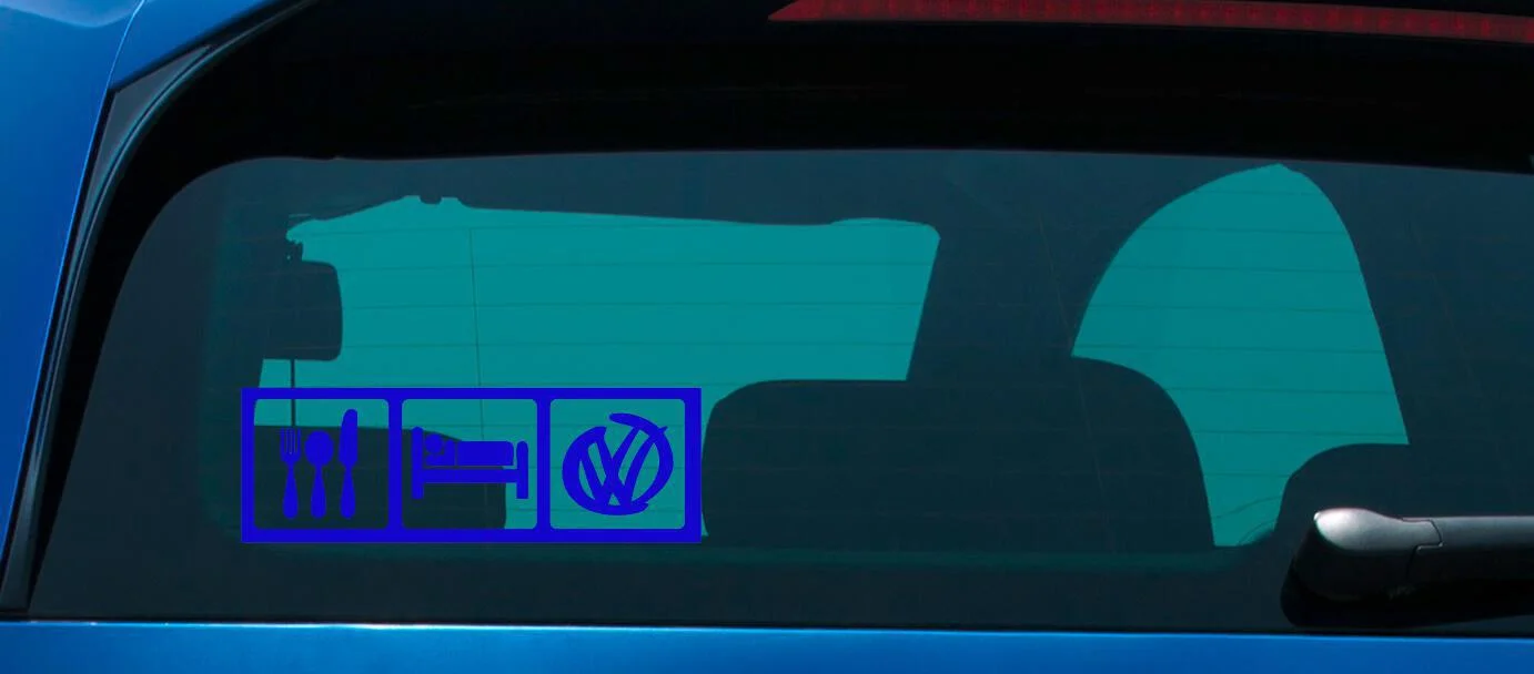 Φωτογραφία προϊόντος: Αυτοκόλλητο Eat Sleep Vw