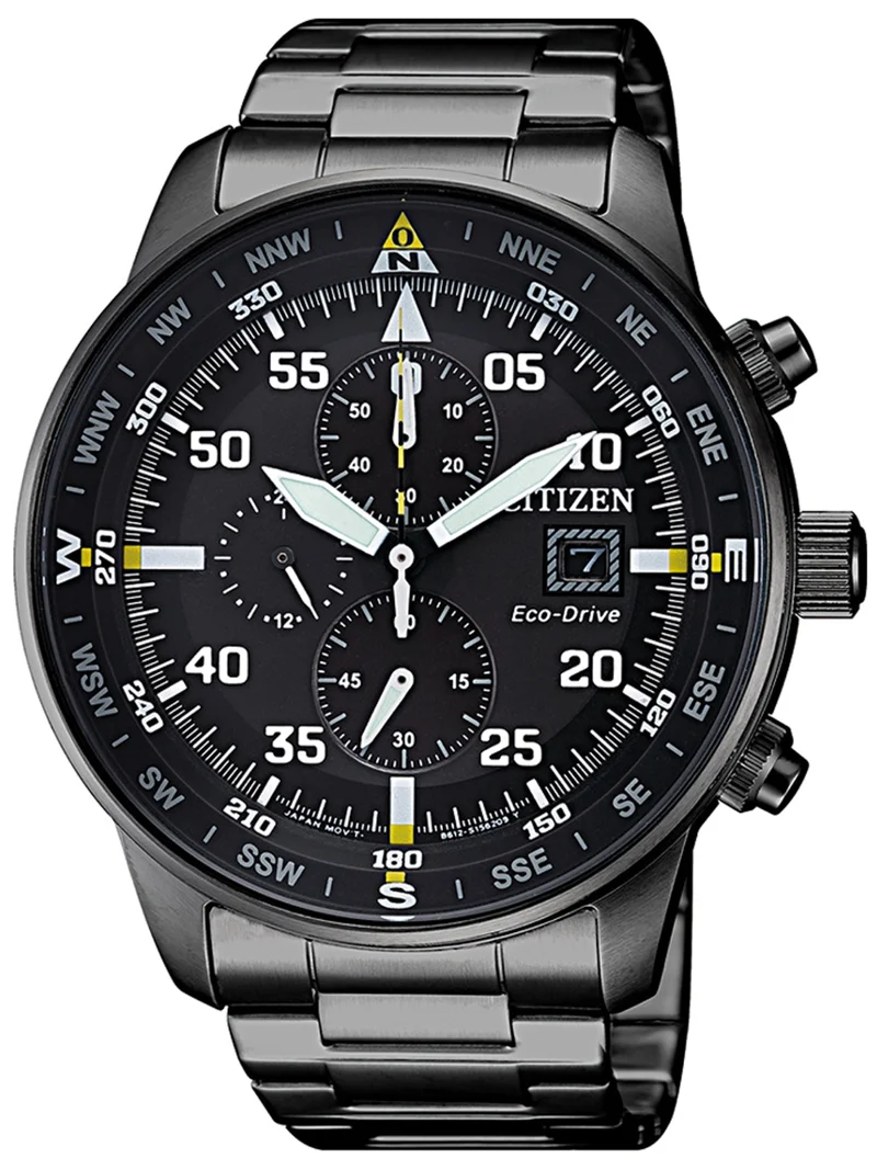 Φωτογραφία προϊόντος: Citizen Eco-Drive Ρολόι Χρονογράφος Ηλιακής Ενέργειας με Μαύρο Μεταλλικό Μπρασελέ CA0695-84E