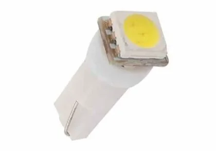 Φωτογραφία προϊόντος: Led λάμπα τύπου T5 12V/1.2W λευκή - με 5050 smd led - 1τμχ.
