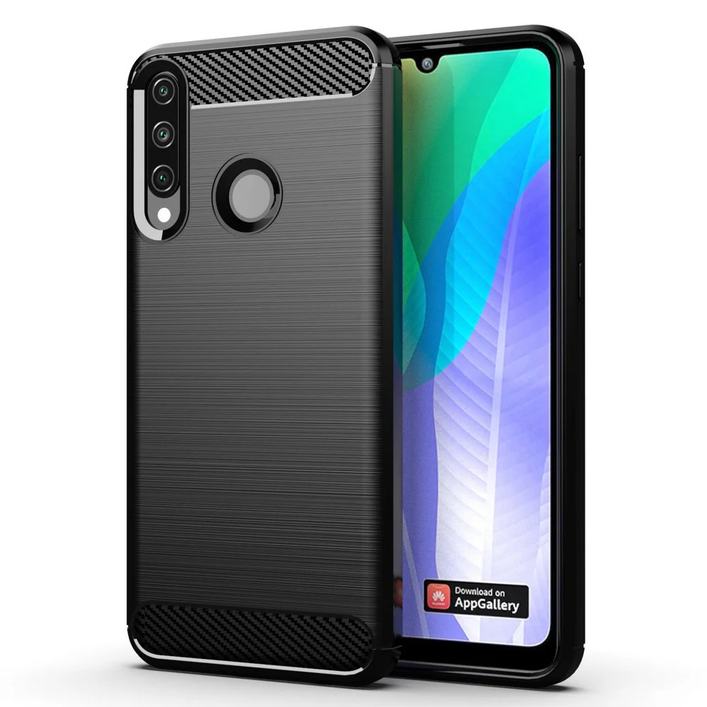 Φωτογραφία προϊόντος: OEM Carbon Case Flexible Cover Θήκη TPU για Huawei Y6p