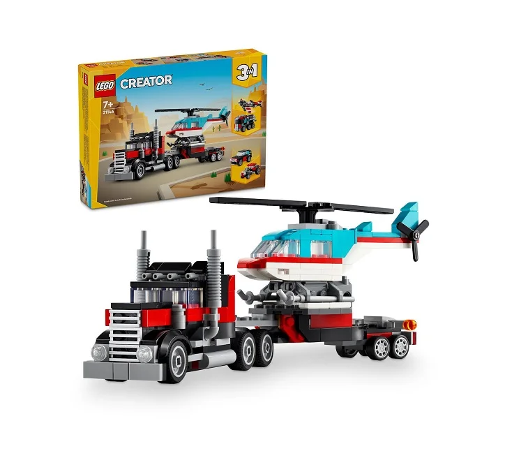 Φωτογραφία προϊόντος: Lego Creator Flatbed Truck With Helicopter 31146
