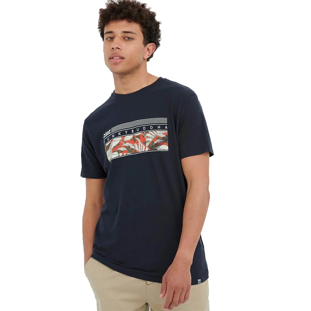 Φωτογραφία προϊόντος: Ανδρικό T-Shirt FUNKY BUDDHA FBM005-022-04 Navy