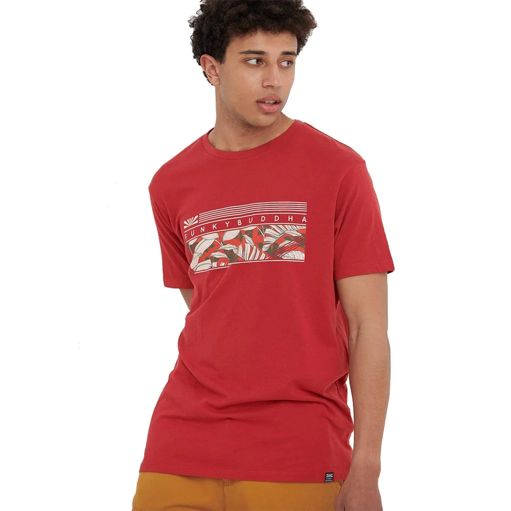 Φωτογραφία προϊόντος: Ανδρικό T-Shirt FUNKY BUDDHA FBM005-022-04 Κόκκινο