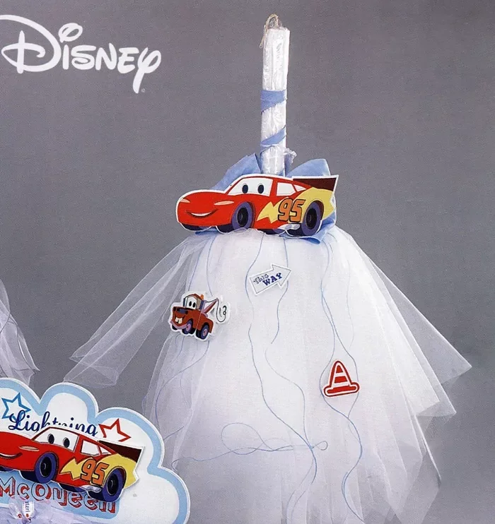 Φωτογραφία προϊόντος: Λαμπάδα βάπτισης cars Disney