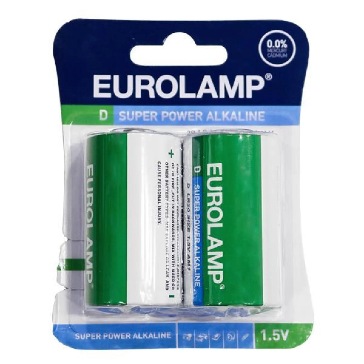Φωτογραφία προϊόντος: ΜΠΑΤΑΡΙΑ ΑΛΚΑΛΙΚΗ 1.5 V D LR20 2τμχ (147-24103) – EUROLAMP