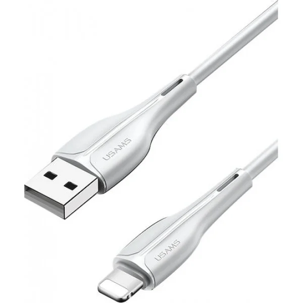 Φωτογραφία προϊόντος: USAMS καλώδιο Lightning σε USB US-SJ371, 2A, 1m, λευκό