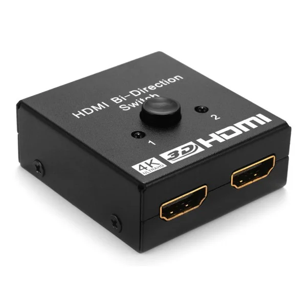 Φωτογραφία προϊόντος: POWERTECH HDMI switch CAB-H112, 2 σε 1, 4K, bidirectional, μαύρο