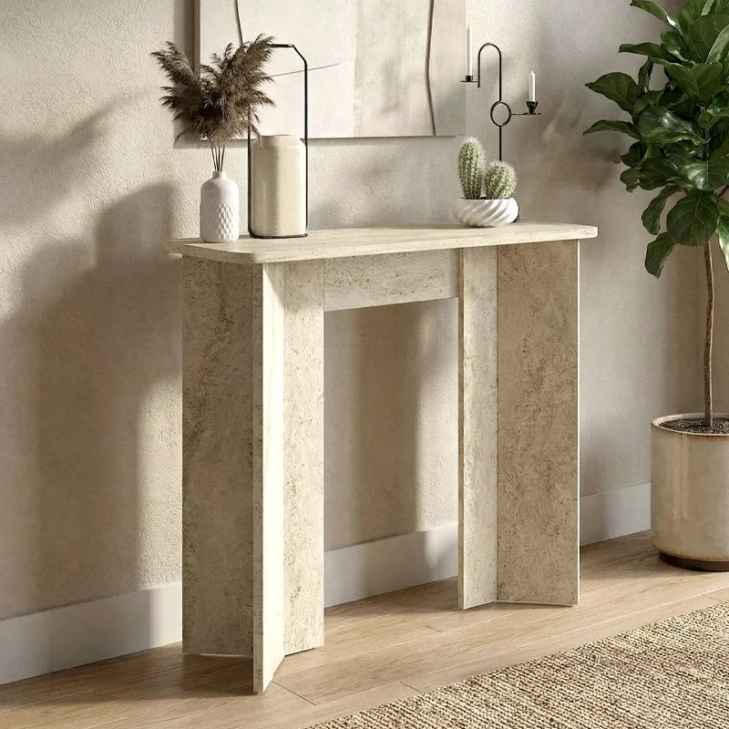 Φωτογραφία προϊόντος: Κονσόλα Mara Megapap χρώμα travertine 90x29,6x91,8εκ.