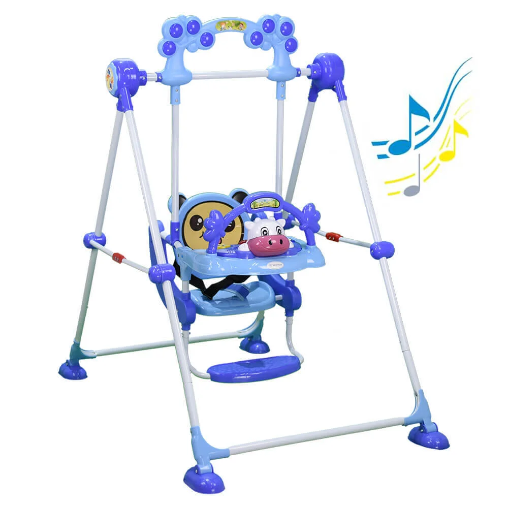 Φωτογραφία προϊόντος: Bebe Stars Παιδική Κούνια Cow Blue